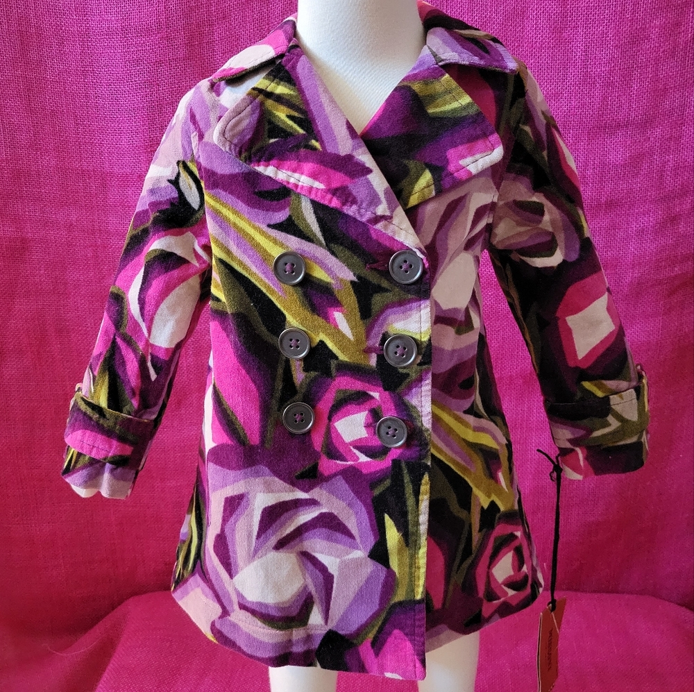 Missoni Target Velvet Floral Jacket 6-12 m